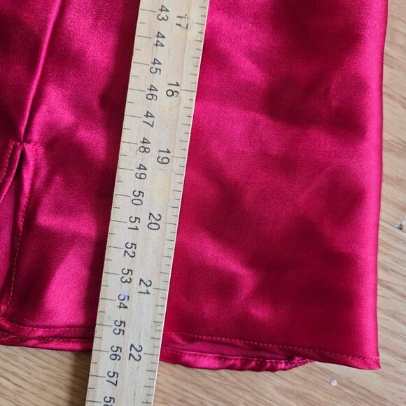 Inner Most Vintage 90s Satin Cami M Red Embroidered Whimsigoth Fairy Coquette - Picture 9 of 9